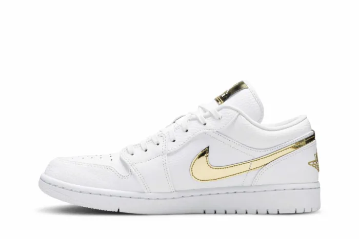Air Jordan 1 Retro Low 'White Metallic Gold' CZ4776-100 - Image 3