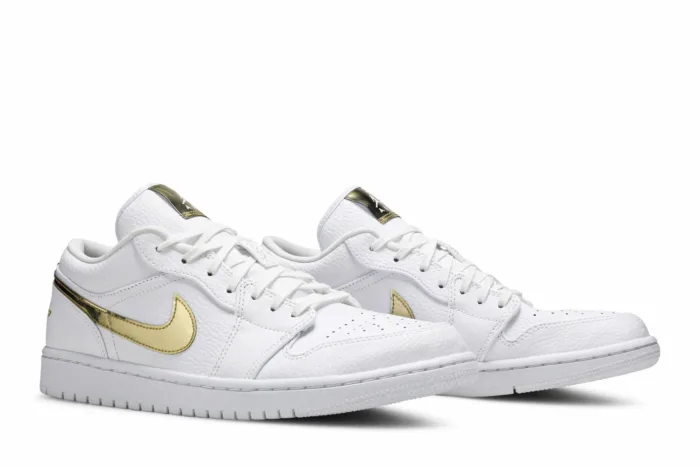 Air Jordan 1 Retro Low 'White Metallic Gold' CZ4776-100 - Image 8