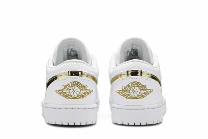 Air Jordan 1 Retro Low 'White Metallic Gold' CZ4776-100 - Image 6