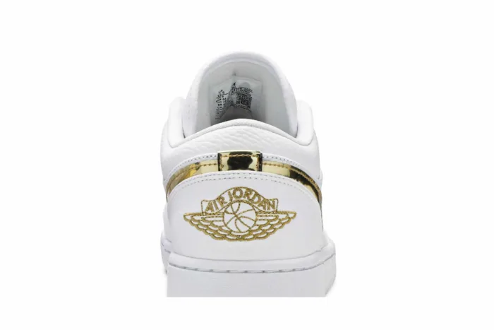 Air Jordan 1 Retro Low 'White Metallic Gold' CZ4776-100 - Image 7