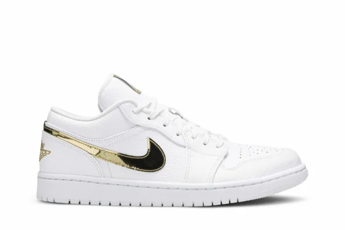 Air Jordan 1 Retro Low 'White Metallic Gold' CZ4776-100 - Image 1
