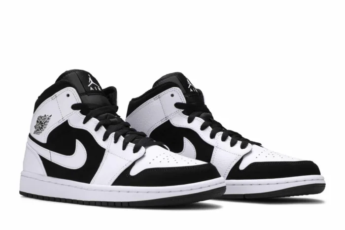 Air Jordan 1 Retro Mid 'Tuxedo' 554724-113 - Image 8