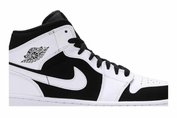 Air Jordan 1 Retro Mid 'Tuxedo' 554724-113 - Image 2
