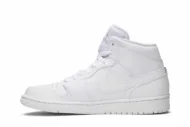 Air Jordan 1 Retro Mid 'White Pure Platinum' 554724-104 - Image 3