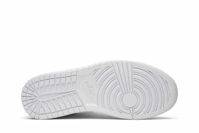 Air Jordan 1 Retro Mid 'White Pure Platinum' 554724-104 - Image 4