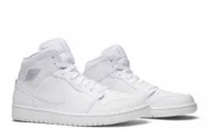 Air Jordan 1 Retro Mid 'White Pure Platinum' 554724-104 - Image 8