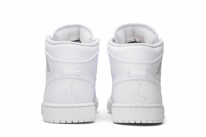 Air Jordan 1 Retro Mid 'White Pure Platinum' 554724-104 - Image 6