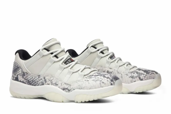 Air Jordan 11 Retro Low 'Light Bone Snakeskin' CD6846-002 - Image 8