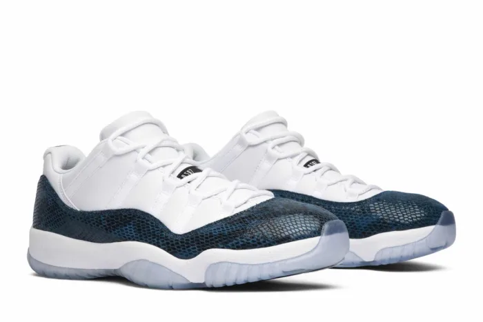 Air Jordan 11 Retro Low 'Navy Snakeskin' 2019 CD6846-102 - Image 8