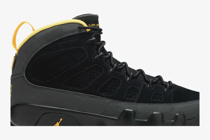Air Jordan 9 Retro 'Black Dark Charcoal University Gold' CT8019-070 - Image 2