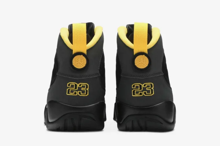 Air Jordan 9 Retro 'Black Dark Charcoal University Gold' CT8019-070 - Image 6