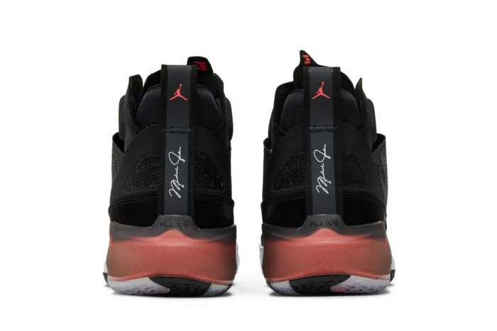 Air Jordan XXXVII Basketball Shoes 'Black Hot Punch' DD6958-091 - Image 6