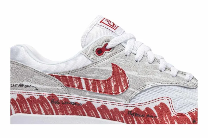 Air Max 1 'Sketch To Shelf - University Red' CJ4286-101 - Image 2
