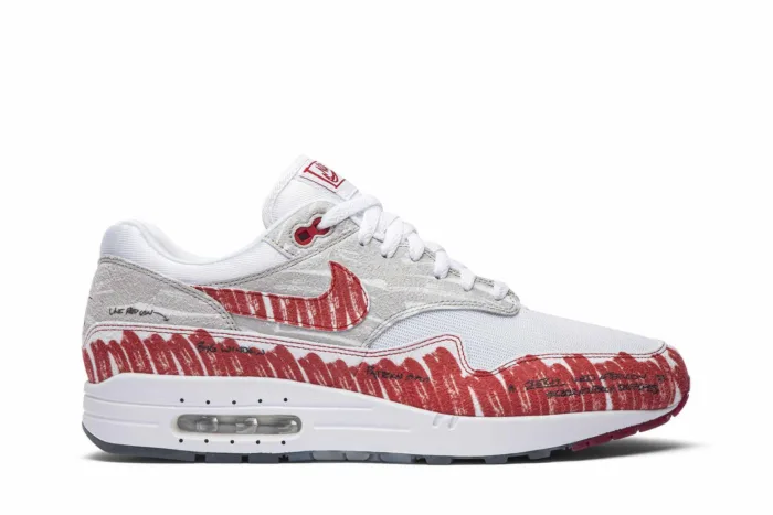 Air Max 1 'Sketch To Shelf - University Red' CJ4286-101 - Image 1