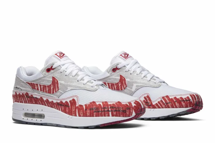 Air Max 1 'Sketch To Shelf - University Red' CJ4286-101 - Image 8