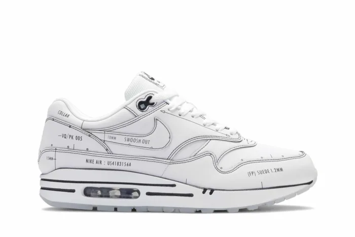 Air Max 1 'Sketch To Shelf - White' CJ4286-100 - Image 1