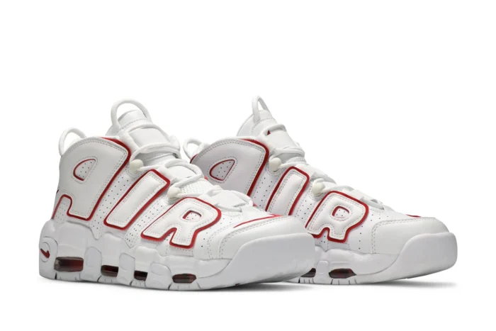 Air More Uptempo 'White Varsity Red' 2021 921948-102-21 - Image 8