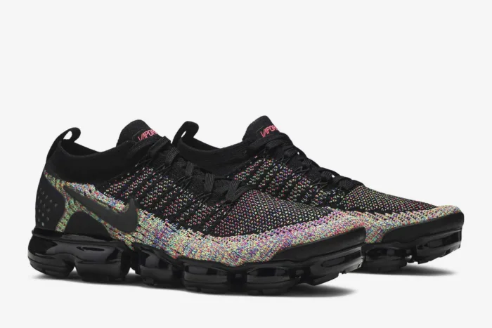 Air VaporMax Flyknit 2 'Black Multi-Color' 942842-017 - Image 8