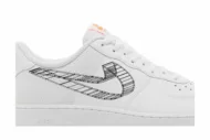 Nike Air Force 1 '07 '3D Swoosh' DR0149-100 - Image 2