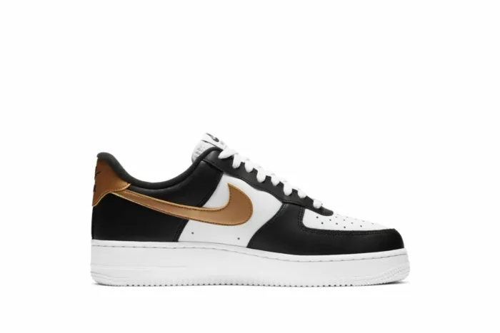 Nike Air Force 1 '07 'Black Gold' CZ9189-001 - Image 2