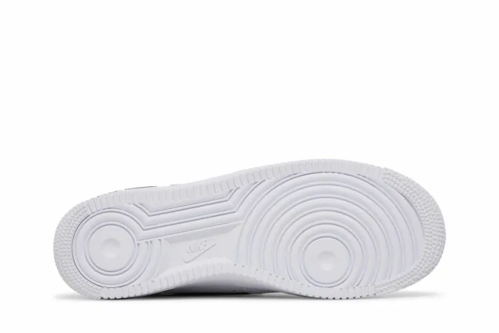 Nike Air Force 1 '07 'Cut Out Swoosh - White Black' DR0143-101 - Image 4
