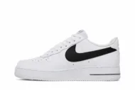 Nike Air Force 1 '07 'Cut Out Swoosh - White Black' DR0143-101 - Image 3