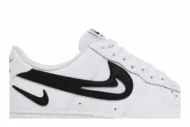 Nike Air Force 1 '07 'Cut Out Swoosh - White Black' DR0143-101 - Image 2