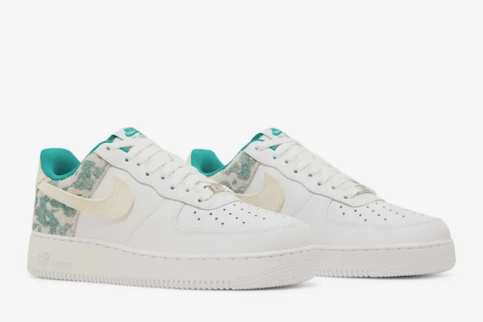 Nike Air Force 1 '07 LV8 'Neptune Green Camo' DX3365-100 - Image 8