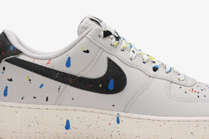Nike Air Force 1 '07 LV8 'Paint Splatter - Light Bone' CZ0339-001 - Image 2