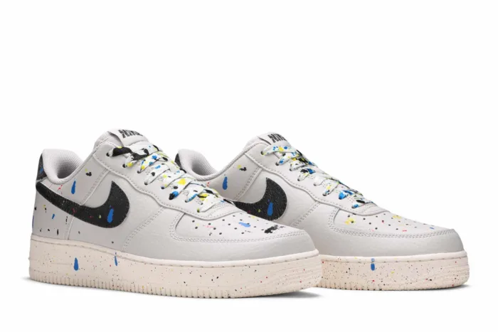 Nike Air Force 1 '07 LV8 'Paint Splatter - Light Bone' CZ0339-001 - Image 8
