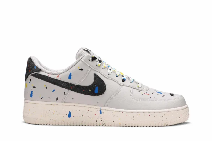 Nike Air Force 1 '07 LV8 'Paint Splatter - Light Bone' CZ0339-001 - Image 1