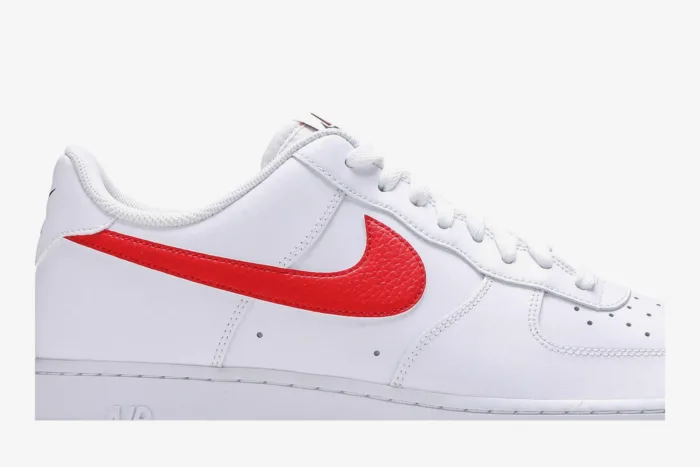 Nike Air Force 1 '07 'Mismatched Swooshes - White' CT2816-100 - Image 2