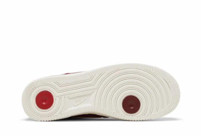 Nike Air Force 1 '07 Premium 'History of Logos - Team Red' DZ5616-600 - Image 4