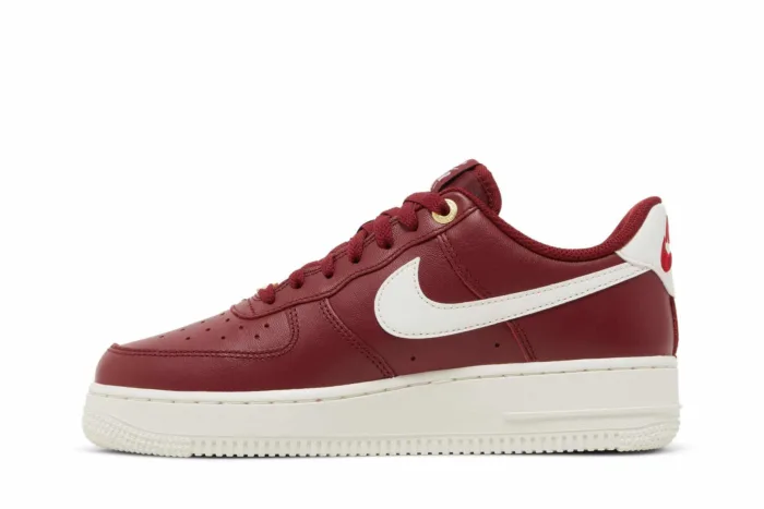 Nike Air Force 1 '07 Premium 'History of Logos - Team Red' DZ5616-600 - Image 3