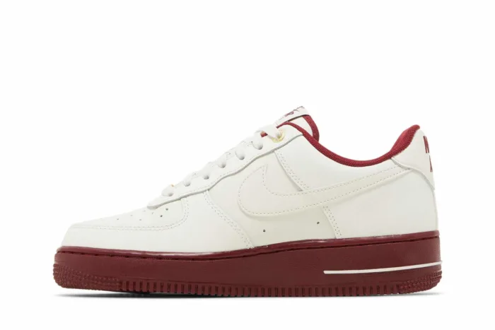 Nike Air Force 1 '07 SE '40th Anniversary - Sail Team Red' DQ7582-100 - Image 3