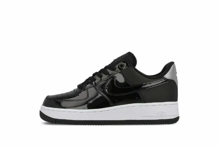 Nike Air Force 1 07 SE Premium 'Black Silver' AH6827-001 - Image 1