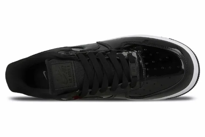 Nike Air Force 1 07 SE Premium 'Black Silver' AH6827-001 - Image 4