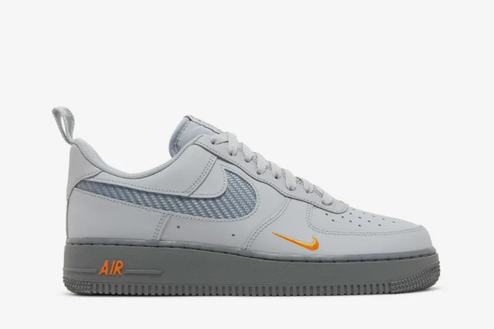 Nike Air Force 1 '07 'Wolf Grey Kumquat' DR0155-001 - Image 1