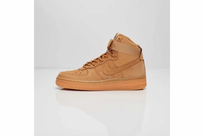 Nike Air Force 1 Hi Prm 'Flax' 654440-200 - Image 3