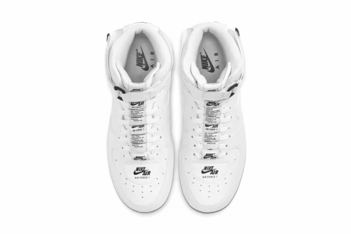 Nike Air Force 1 High LV8 'Triple White' CJ1385-100 - Image 4