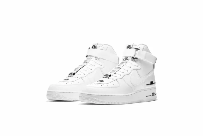Nike Air Force 1 High LV8 'Triple White' CJ1385-100 - Image 3