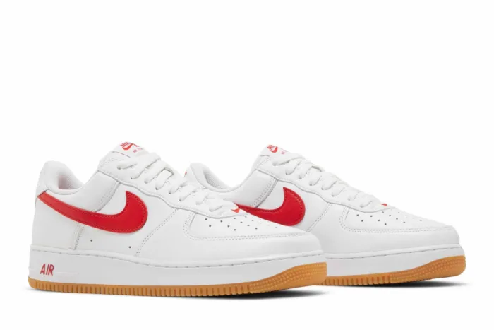 Nike Air Force 1 Low 'Color of the Month - White University Red' DJ3911-102 - Image 8