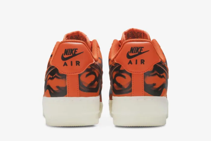 Nike Air Force 1 Low 'Orange Skeleton' CU8067-800 - Image 6