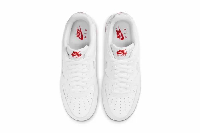 Nike Air Force 1 Low 'Topography Pack - White University Red' DH3941-100 - Image 4