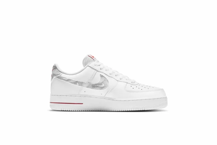 Nike Air Force 1 Low 'Topography Pack - White University Red' DH3941-100 - Image 2