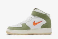 Nike Air Force 1 Mid QS 'Olive Green Total Orange' DQ3505-100 - Image 3