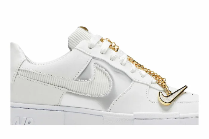 Nike Air Force 1 Pixel 'White Gold Chain' DC1160-100 - Image 2