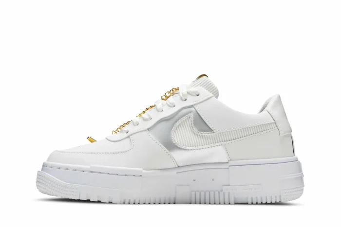 Nike Air Force 1 Pixel 'White Gold Chain' DC1160-100 - Image 3