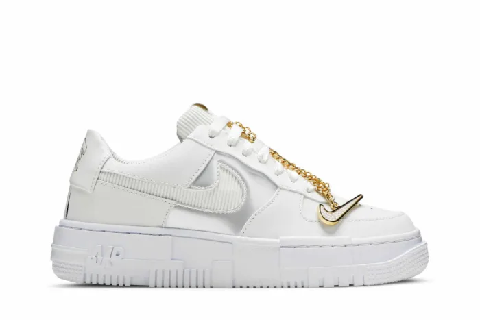 Nike Air Force 1 Pixel 'White Gold Chain' DC1160-100 - Image 1