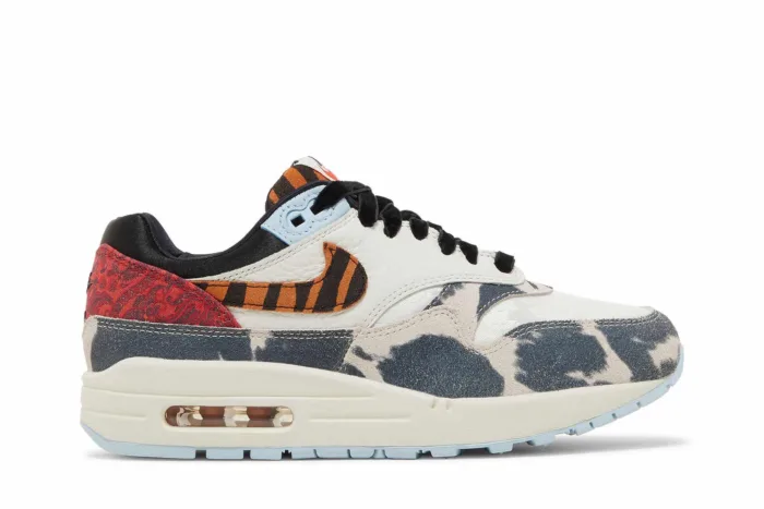 Nike Air Max 1 '87 'Great Indoors Tiger Swoosh Cow Print' FD0827-133 - Image 1